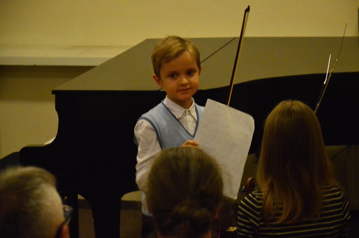 Audycja uczniów klasy skrzypiec